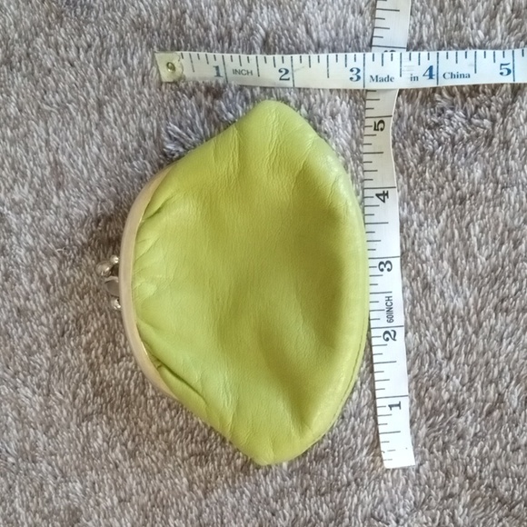 Vintage chartreuse lime kiss lock coin purse - Picture 6 of 6